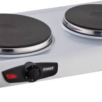 Smart Twin Electric Hot Plate 2500 Watt Silver SHP020T