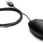 HP 9VA80AA Wired Desktop 320M Mouse Black