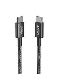 Anker Cable USB-C to USB-C Nylon Cable 3.3ft, 1M 60W Black - A8752H11