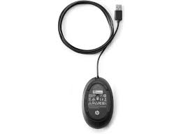 HP 9VA80AA Wired Desktop 320M Mouse Black