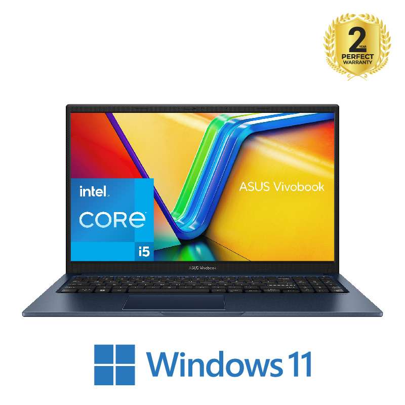 ASUS Vivobook 15 X1504VA-NJ005W Laptop Intel Ci5-1335U 8GB RAM 512GB SSD Intel Iris Xe Graphics 15.6-Inch FHD Win11 Quite Blue - 90NB10J1-M008L0